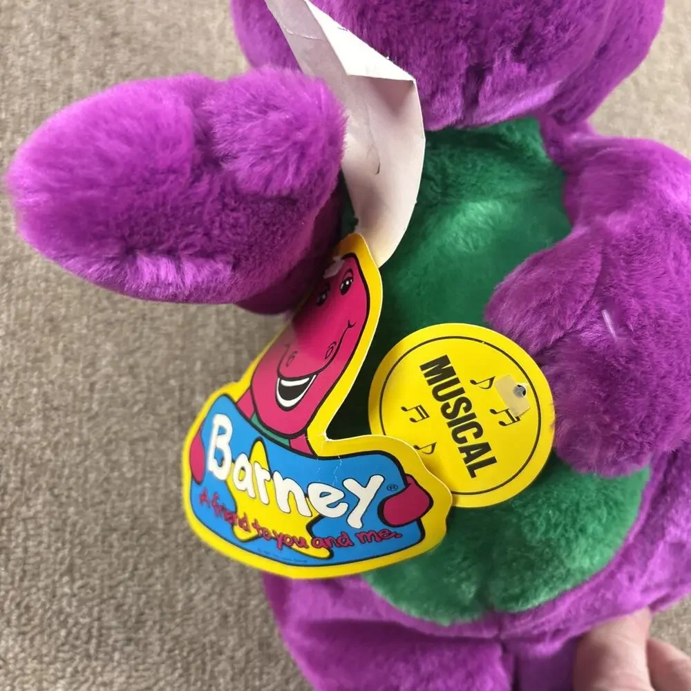 Vtg 1992 Barney 14” Plush Musical Original TagsClean Retro Needs Battery